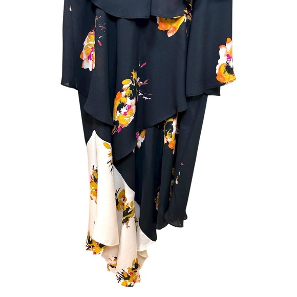 A.L.C. - Women’s ‘Natalia’ Silk Maxi Dress, Floral Mixed Print - Black, Size 4 - Picture 8 of 17